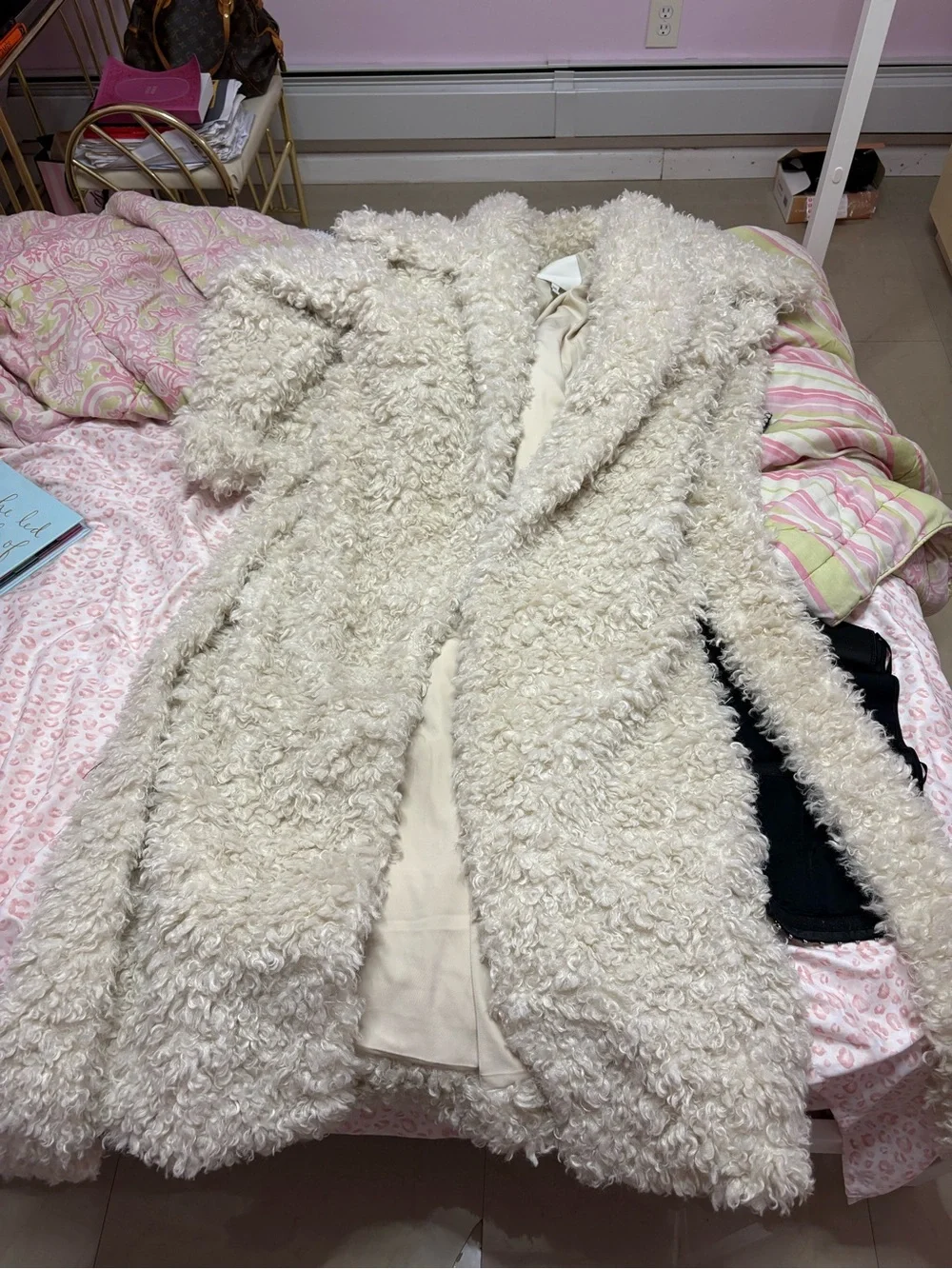 Khy shaggy faux fur coat